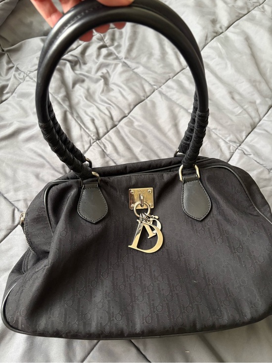 Dior Handbags - Christian Dior Galliano Era Black Diorissimo shoulder bag